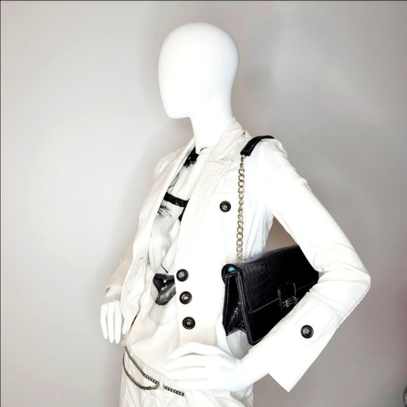 LIZ CLAIBORNE Faux Crocodile Shoulder/Handbag - Picture 14 of 15